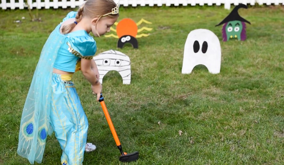 halloween monster golf diy activity for kids